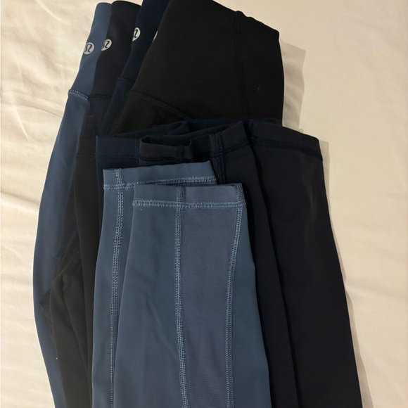 4 Lulu lemon training pants all together bundle - Picture 3 of 15
